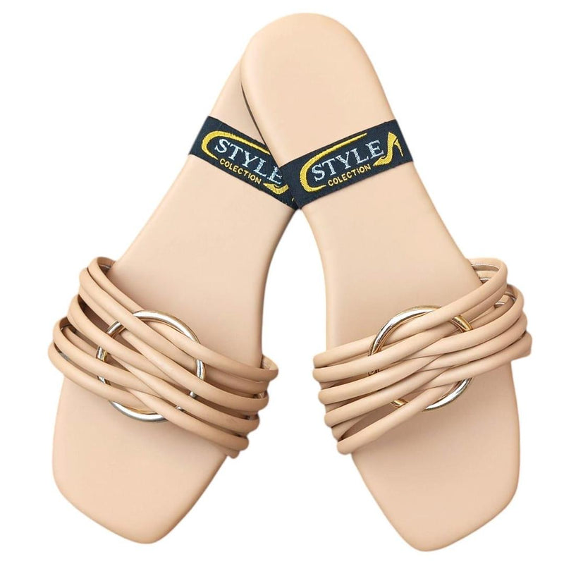 STYLEORIA SKY Women's Pu Leather Semi-Formal Flats -