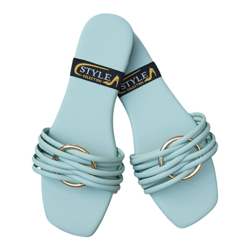 STYLEORIA SKY Women's Pu Leather Semi-Formal Flats -