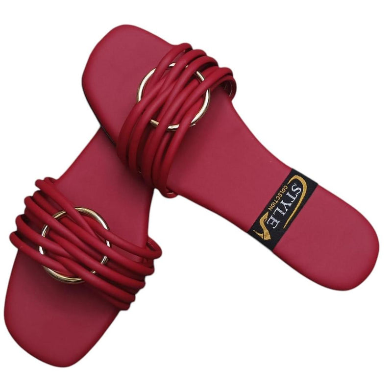 STYLEORIA SKY Women's Pu Leather Semi-Formal Flats -